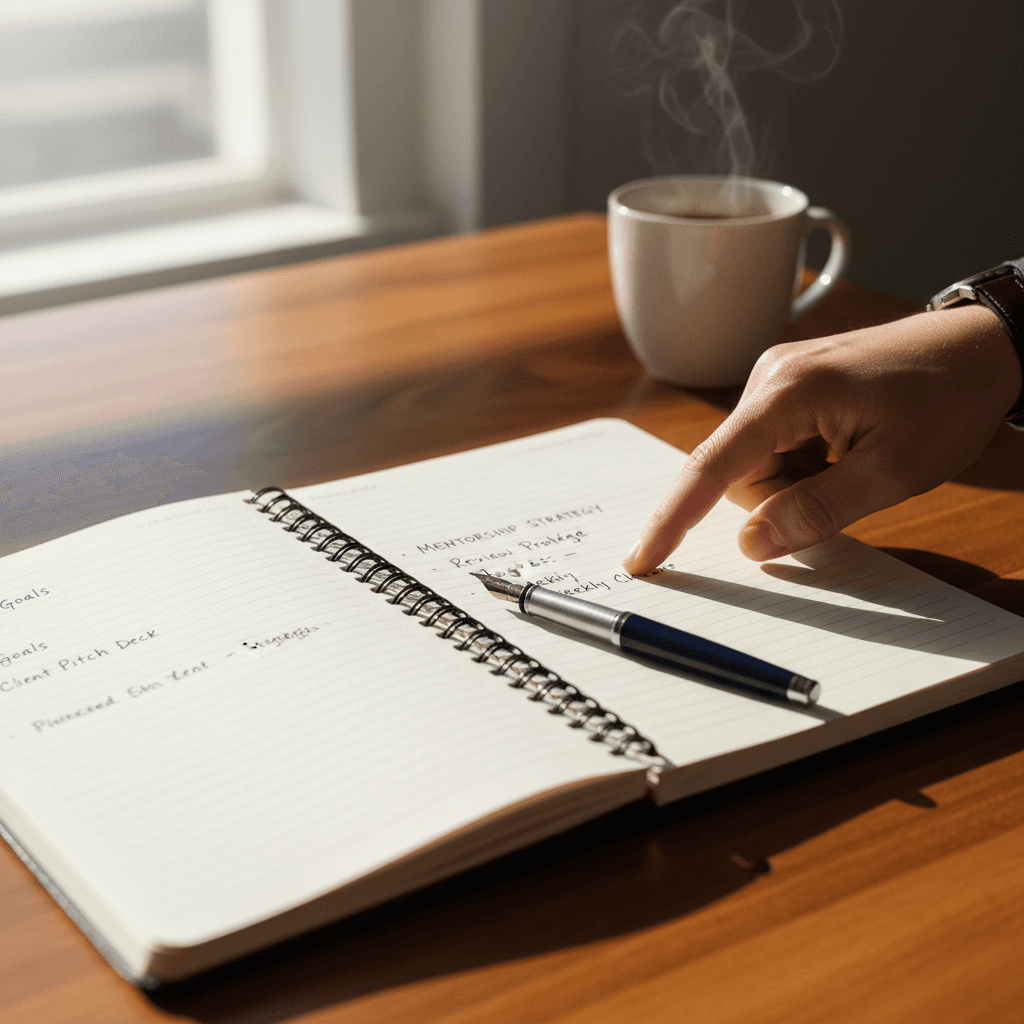 Personalized action plan and development roadmap notes